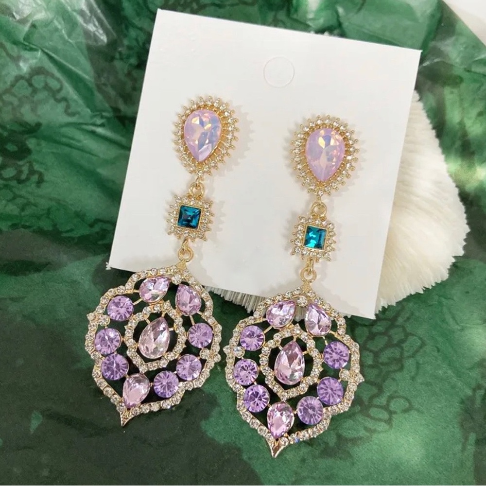 Rhinestone Statement Earrings